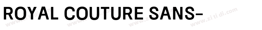 Royal Couture Sans字体转换 Royal Couture Sans字体转换